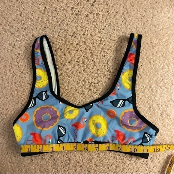 Doughnuts and Deadlifts Bikini Top XS 🍩 💪 NWOT - Picture 3 of 5